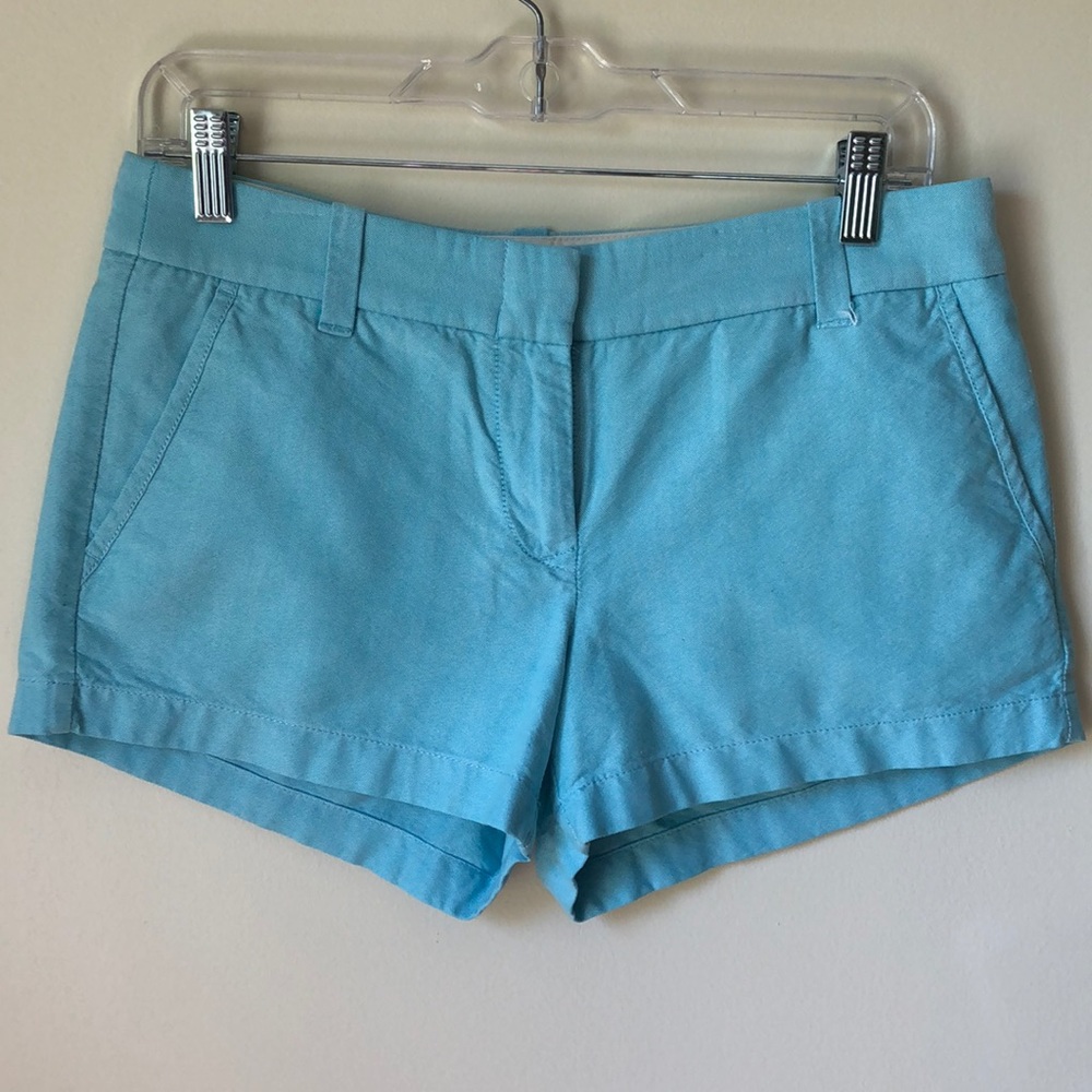 J Crew Aqua chambray shorts - 4